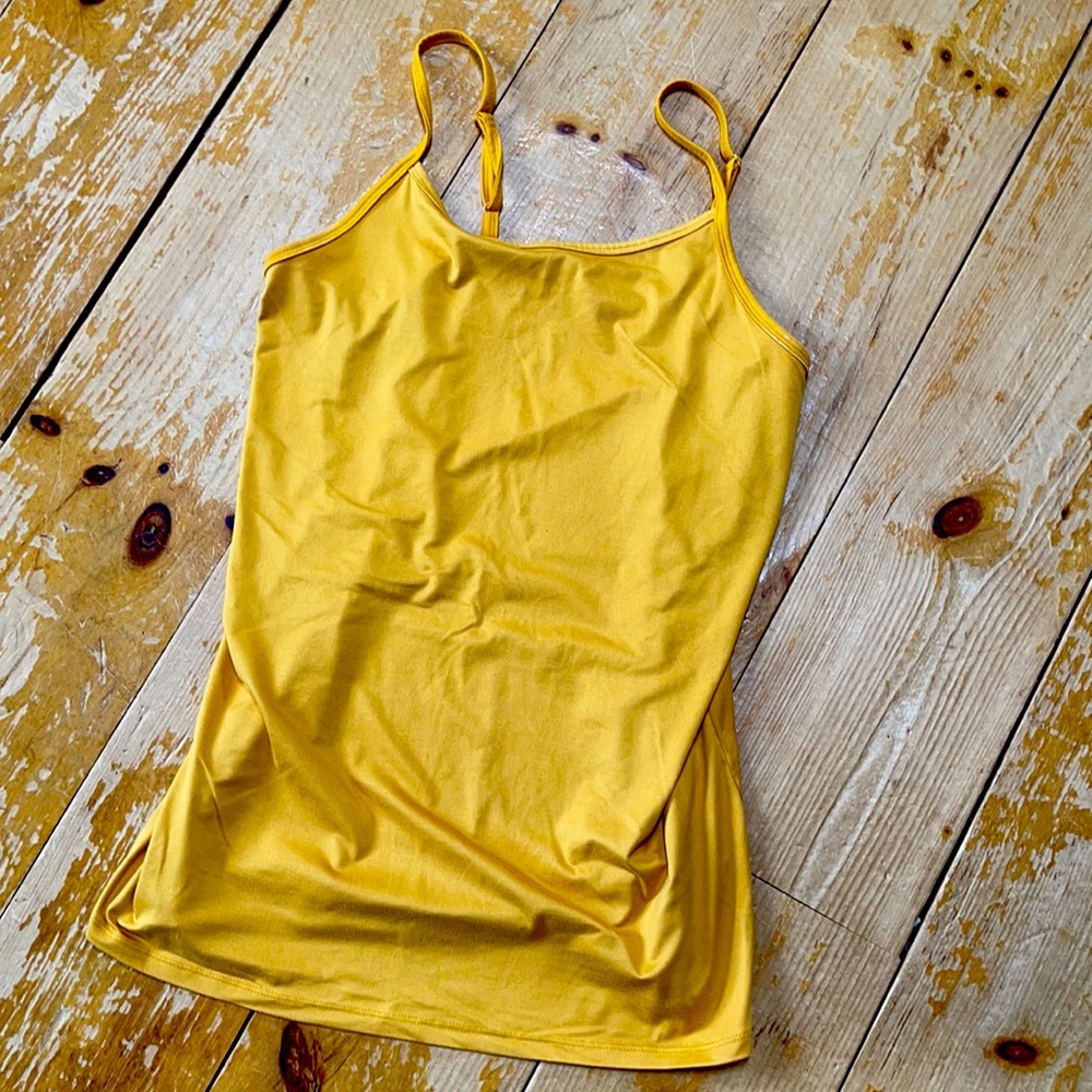 Vibrant mustard tank top.